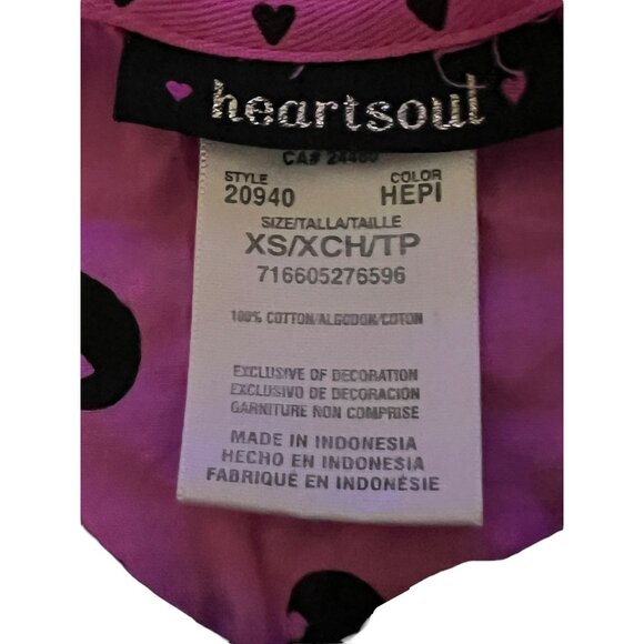 Heartsoul Womens XS Pink & Black Heart Set of 3 Scrub Tops Pink Orange Yellow - Picture 6 of 6